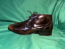 Firetrap  Wesley Brown Patent Leather Derby Shoes Boots Men’s UK 8 EU 42
