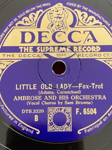 78rpm decca f6504 ambrose - f6504,