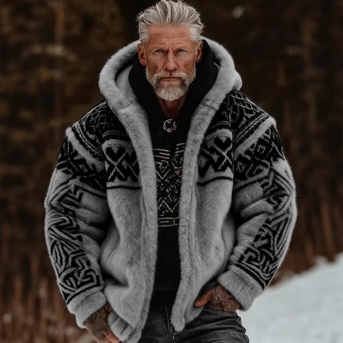 Mens hooded zip - ,