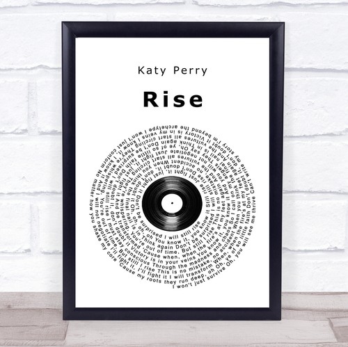 Rise vinyl record song lyric - rise,