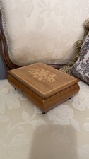 Music Box Inlaid Wood 7x5x2.5
