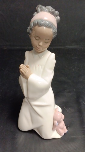 Lladro child with - child, bear