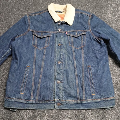 Levi sherpa denim jacket - denim,