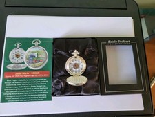 AN "EDDIE STOBART" "JODIE MARIA" POCKET WATCH IN ORIGINAL BOX: 2" TALL: VGC