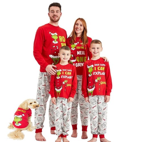 Christmas grinch pyjamas - christmas,