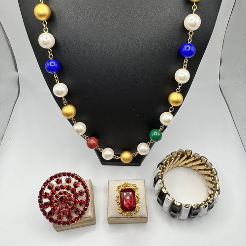 Vtg classy bold jewelry - &, 4pc