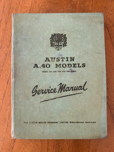 Austin a40 models service - austin,