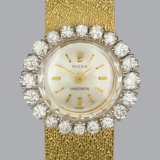 Exquisite Vintage Rolex Ladies Diamond Watch 18ct Gold 1950s Cocktail Watch
