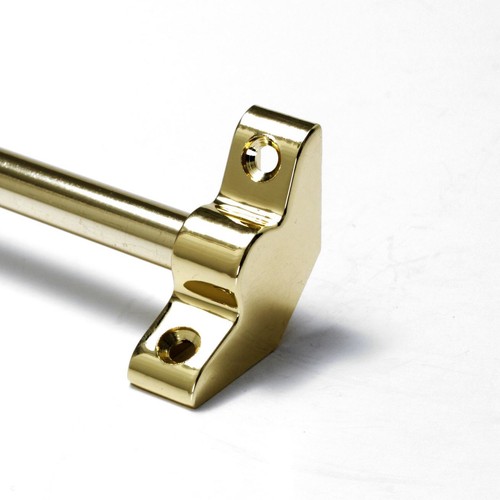 Polished brass stair rods - brass,