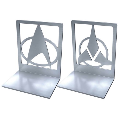 Star trek steel bookends - bookends,