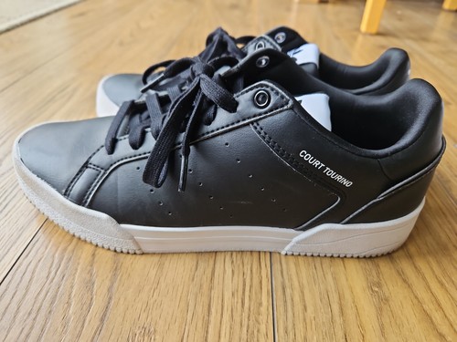 Adidas black leather court - adidas,