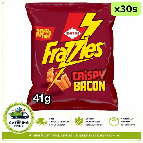 Smiths frazzles bacon crisps - bacon,