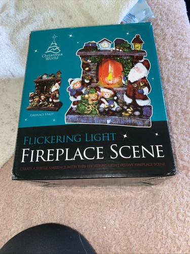 Vintage santa flickering - vintage,