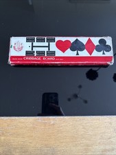 Vintage Inlaid Wooden Cribbage