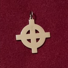 Chrome Celtic Cross Pendant -