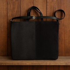 River Island Black Suede/Leather Roomy Handbag Shoulder Bag Brand New