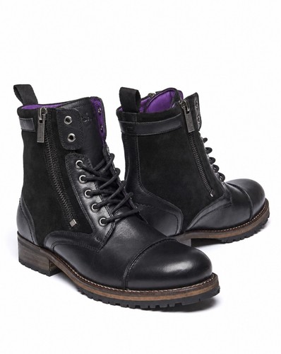 Moshulu bardsey black leather - black,