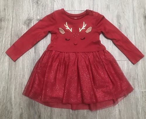 Tescos baby girls red - red, dress