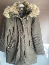 Oasis Khaki Parka Coat Size