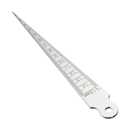 Taper gauge 15mm stainless - taper,