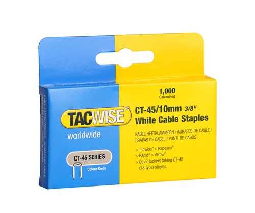 Tacwise 10mm white cable - tacwise,