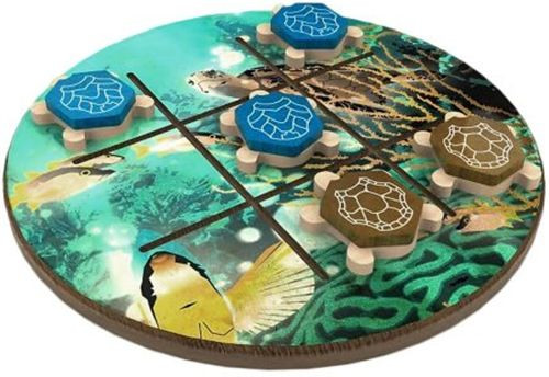 Wooden wwf turtle tic tac - wwf, tic-tac-toe