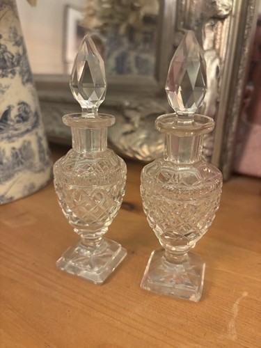 Antique cut glass - 2x, perfume