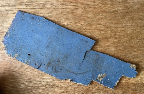 Painted flat driftwood - painted,
