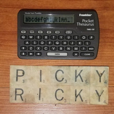 FRANKLIN Vintage Pocket Thesaurus Model TMQ-100 - Tested