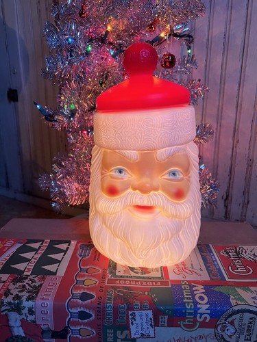 Vintage blow mold santa - vintage,