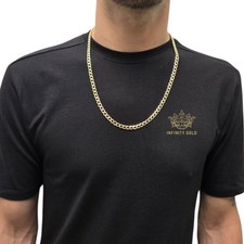 Mens 6mm Curb Chain 9ct Gold