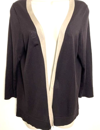 Hobbs open cardigan chocolate - hobbs,