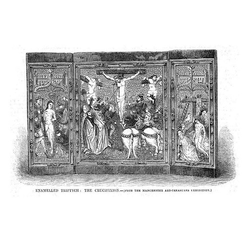 Religion enamelled triptych - religion,