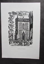 John O'Connor. Suffolk Flint.  Artist's proof, signed and inscribed, unmounted