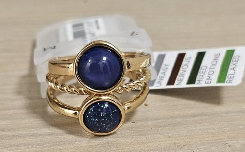 Pcs gold tone - mood, rings