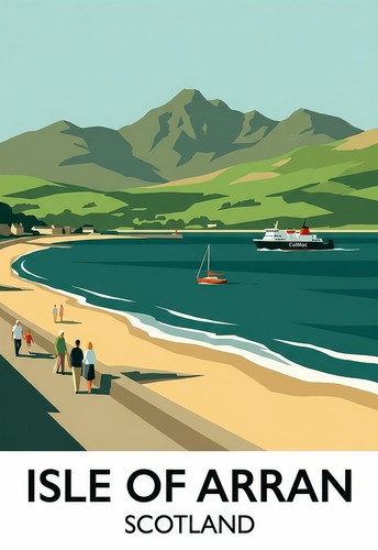 Travel poster isle - poster, of