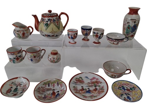 Japanese porcelain tea set - japanese,