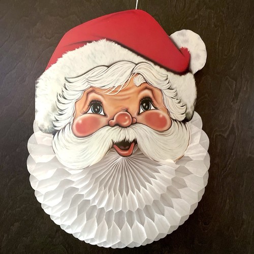Vintage beistle santa face - vintage,