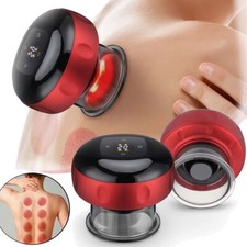 2025 Electric Cupping Therapy Machine Rechargeable 12 Level Heating Massager Cup