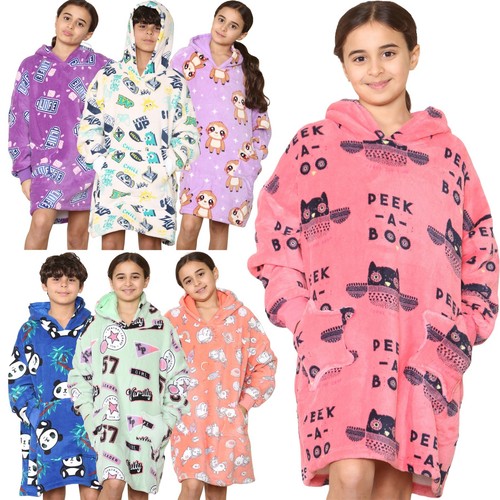Girls boys oversized hoodie - girls,