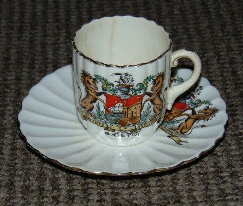 Antique porcelain crested ware - porcelain,
