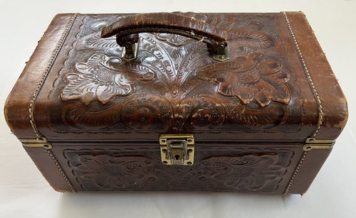 Vintage genuine leather travel - vintage,
