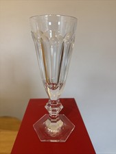 Baccarat Harcourt Tall Fluted Glass Sektgläser Flute A Champagne Crystal 19Th