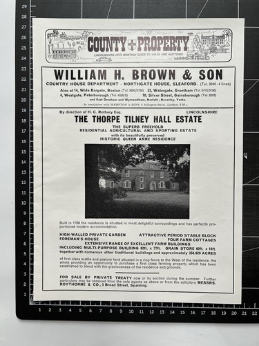 The thorpe tilney hall - the, estate