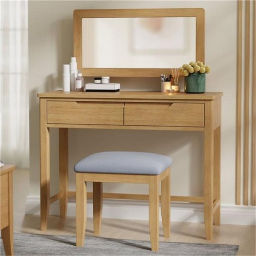 Oak bedroom dressing table - dressing,