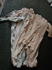 2x 6-9 And 2x 9-12 Sleepsuits Baby Girl