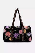 ZARA QUILTED VELVET BAG WITH