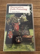 Decorative Folk Painting By Jean Payne VHS Video Craft Rare Art Tole Canal Ware