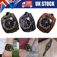 Wide Leather Vintage Watch