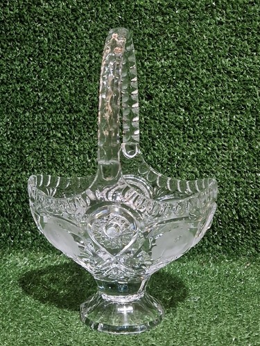 Lead crystal footed flower - lead,